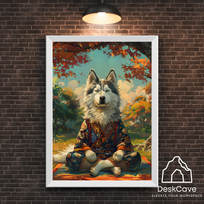 Plakatas „Šuo“ – A3 (30 × 42 cm), su baltu rėmeliu ir tvirtinimu