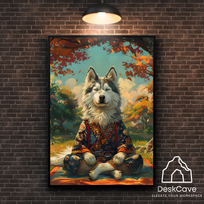Plakatas „Šuo“ – A2 (42 × 59 cm), su juodu rėmeliu ir tvirtinimu