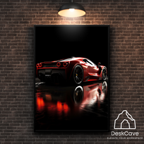 Plakatas „Ferrari Superfast“ – A1 (59 × 84 cm), su juodu rėmeliu ir tvirtinimu