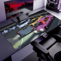 Pelės kilimėlis „Night Racers“ – XL (1200 × 600 mm)