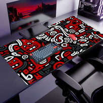 Pelės kilimėlis „Gatvės grafitis“ – XL (1200 × 600 mm)