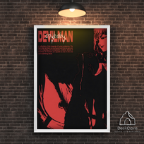 Plakatas „Devilman“ – A3 (30 × 42 cm), su baltu rėmeliu ir tvirtinimu