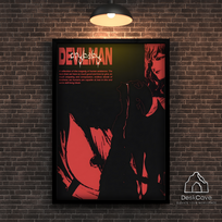 Plakatas „Devilman“ – A2 (42 × 59 cm), su juodu rėmeliu ir tvirtinimu