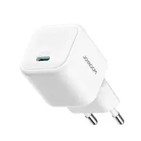 Joyroom TCG08 (JR-TCG08) GaN kelioninis įkroviklis, USB-C, 20W, PD 3.0, QC 3.0, baltas