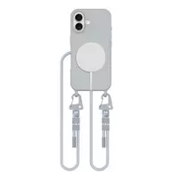 Tech-Protect MagNecklace 26328-0 MagSafe dėklas su virvele Apple iPhone 16, pilkas