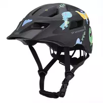 Wozinsky HT-45C vaikiškas MTB dviračio šalmas su nuimamu skydeliu, dydis XS (48-52 cm), juodas