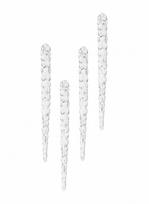 Eglutės žaisliukas Christmas Touch Icicle SYDD-1704 22 cm, skaidri sp., plastikas, 4 vnt.