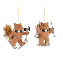 Eglutės žaisliukas Decoris Fox, ruda sp./(spalva/dizainas parenkami atsitiktine tvarka), poliesteris/polistirenas