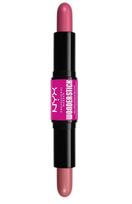 Skaistalai NYX Professional Makeup Wonder Stick, rožinė sp., 01 light peach and baby pink, 4 g