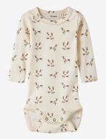 Lil'Atelier - Nbflayo Sig Ls Slim Body Lil - Marškinėliai ilgomis rankovėmis - Kreminė spalva