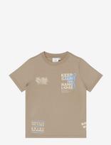 The New - Tntitus Os S_S Sweat Tee - Marškinėliai trumpomis rankovėmis - Smėlio
