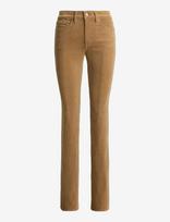 Lauren Ralph Lauren - Mid-Rise Corduroy Slim Straight Pant - Aptemptos kelnės - Smėlio
