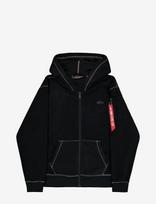 Alpha Industries - Polar Fleece Zip Hoodie - Džemperis - Juoda