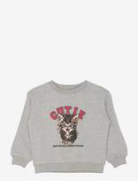 THE NEW SIBLINGS - Tnstronja Os Glitter Sweatshirt - Megztinis - Pilka