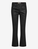 MOS MOSH - Mmashley Coated Pant - Odinės tamprės-kelnės - Juoda