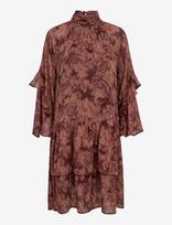 MOS MOSH - Mmroya Ruffle Rose Dress - Trumpa suknelė - Rožinė