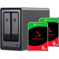 Ugreen DXP2800 + 2x 6TB Seagate IronWolf HDD Bundle UGRSEA-XP2