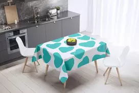 Le Jardin du Lin virtuvinis dekoratyvinis staltiesė turkio spalvos balta 140 x 140 cm - sukurta ir pagaminta Turkijoje