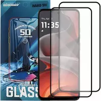 2x grūdintas stiklas, skirtas Motorola Moto G15/g05/e15 (visas ekranas, pilnas 5d 9h)