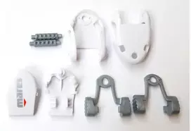 Nardymo kaukės sagtys Mares Buckle Kit X-Vision baltos