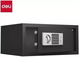 Seifas su kodu DELI T522, juodos spalvos