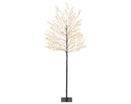 Dekoracija "Medis" su LED apšvietimu, 150 cm, juoda sp.