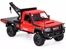 Nuotoliniu būdu valdomas visureigis Toyota Land Cruiser 4×4 su gerve, 1:12, 2,4 GHz, raudonas, RC0766