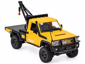 Nuotoliniu būdu valdomas visureigis Toyota Land Cruiser 4×4 su gerve, 1:12, 2,4 GHz, geltonas, RC0766 ZO
