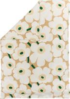 Marimekko Antklodės užvalkalas Unikko 150 x 210 cm, kreminės-smėlio spalvos, medvilninis-lininis