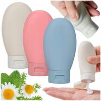 Kelioniniai skysčių indeliai kosmetikai, 3 vnt. x 30 ml, su dėklu