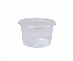 Pp skaidrūs padažų indeliai 100ml, 66mm skersmens - 100 vnt.