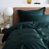Satino patalynės komplektas SOLID Royal Green