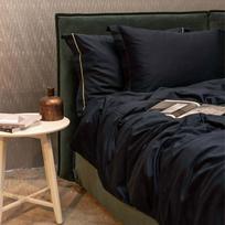 Satino patalynės komplektas SOLID Dark Blue
