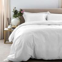 Satino patalynės komplektas SOLID White