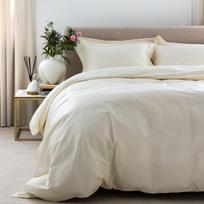 Satino patalynės komplektas SOLID Antique White