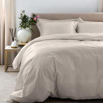 Satino patalynės komplektas SOLID Ivory
