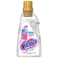 VANISH Oxi Action dėmių šalinimo gelis baltiems skalbiniams 750 ml
