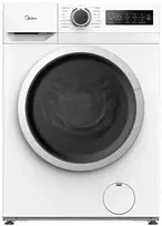 Midea MF110W80/W-PL Slim skalbimo mašina, 8 kg, balta/juoda