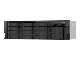 QNAP TS-h1655XeU-RP-8G NAS serveris spintai, 16 skyrių, negilus, 8GB RAM, 2x 10GbE, rezervinis maitinimo blokas