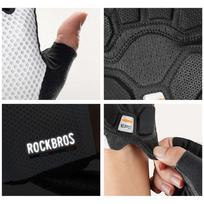 Rockbros TLS004 ROAD TO SKY baltos trumpapirštės dviratininko pirštinės su amortizacija, L