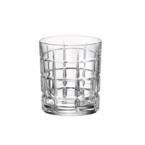 Crystal Bohemia Krištolo stiklinės viskiui TIME SQUARE (6 vnt., 320 ml)