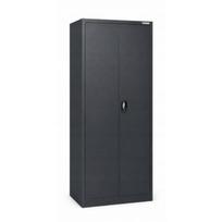 Iron Mate Metalinė spinta Saturn_7016, 1850x900x450 mm, 2 durys, 4 lentynos, 50 kg, antracitas RAL7016, vyrių durys