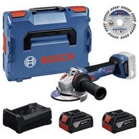 Bosch įrankių rinkinys 0615A500E6, 18V, 2x5.0Ah, 125mm, akumuliatorius, įkroviklis, dėklas