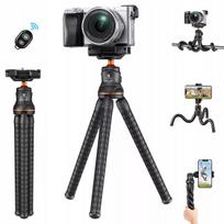 Lankstus K&F Concept trikojis fotoaparatui ir telefonui, tripod + Bluetooth nuotolinio valdymo pultelis