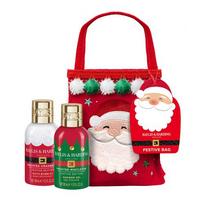 Festive Beauty Bag Gift Set Kalėdinis kūno priežiūros rinkinys Santa
