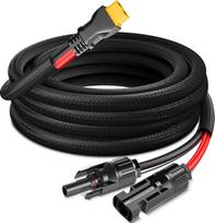 12 AWG, 20 pėdų ilgio pažangusis „Solar to XT60“ įkrovimo kabelis, naujo dizaino