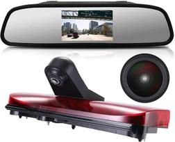 1280 x 720 pikselių, 1000 TV eilučių, ant automobilio stogo montuojama trečioji stabdžių žibinto kamera, stabdžių žibinto ir atbulinės eigos kamera, skirta „Ford Transit Connect“ (2014–2017 m.), „Transporter“, verslo klasės MPV, SUV ir autobusams + 4,3 co