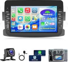 2GB + 64GB „CarPlay“ automobilių radijas, skirtas „Renault“ ir „Dacia“ automobiliams (2012–2017 m.), su belaidžiu „Android“ automobilių radiju, 7 colių ekranu, „Bluetooth“ automobilių garso sistema su GPS, „Wi-Fi“, RDS/FM radiju, USB, SWC ir galine kame