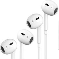 2 vnt. laidinių „HiFi“ stereo ausinių „iPhone“ [su „MFi“ sertifikatu] su triukšmo slopinimu, „Lightning“ ausinės, skirtos „iPhone 14/13/12/11/XR/XS/X/8/7/SE“ (su įmontuotu mikrofonu ir garsumo reguliatoriumi)