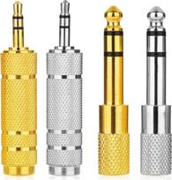 4 vnt. ausinių lizdo adapterių: 3,5 mm į 6,35 mm garso lizdą (moteriškas) ir 6,35 mm į 3,5 mm adapterių; 2 vnt. 1/8" moteriško lizdo į 1/4" vyrišką lizdą ir 1/8" vyriško lizdo į 1/4" moterišką lizdą